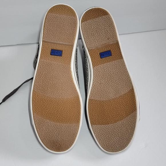 Keds Metallic Dot Gray Wool Shoes High Top Sneakers Classic Lace Up/Size 10. - Picture 10 of 10